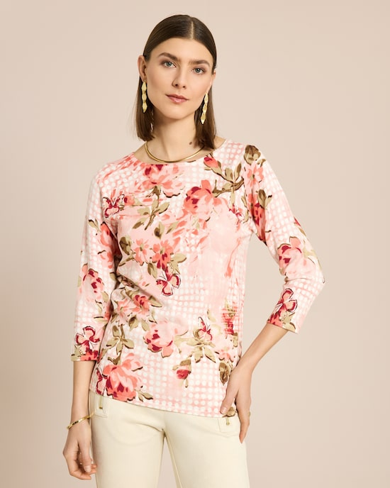 Produktabbildung für Classic Pullover floraler Druck