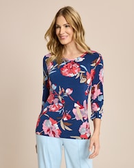 Produktabbildung für Shirt mit Blumendruck