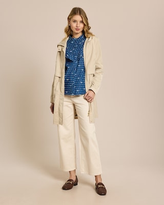 Produktabbildung 3 für Bluse mit Schleifendruck und Rüschen