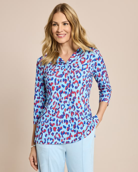 Produktabbildung für Blusenshirt Leoprint