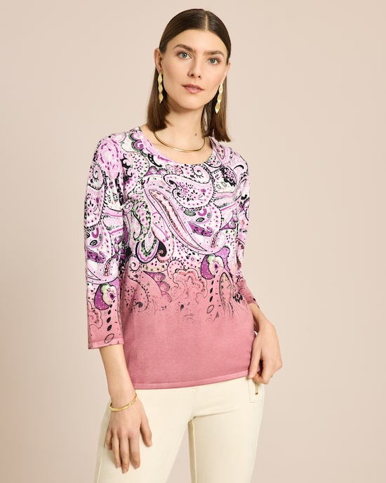 Produktabbildung für Classic Pullover Paisley Druck