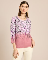 Produktabbildung für Classic Pullover Paisley Druck