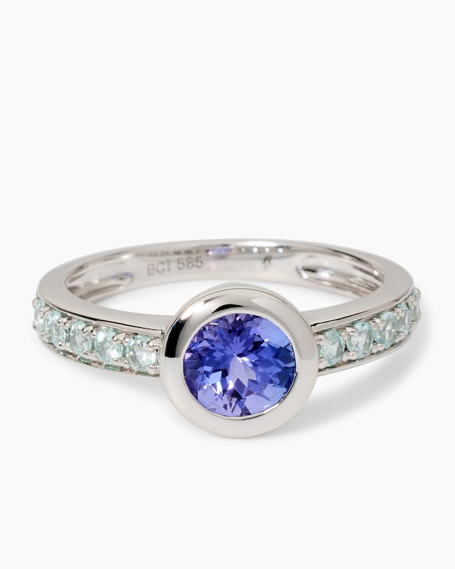 Ring mit Tansanit & Turmalinen