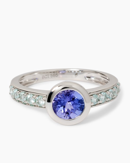 Produktabbildung für Ring mit Tansanit & Turmalinen