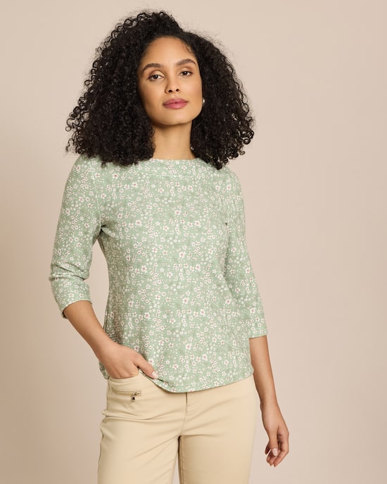 Produktabbildung für Lux Sweat Ottoman mit Millefleur Druck