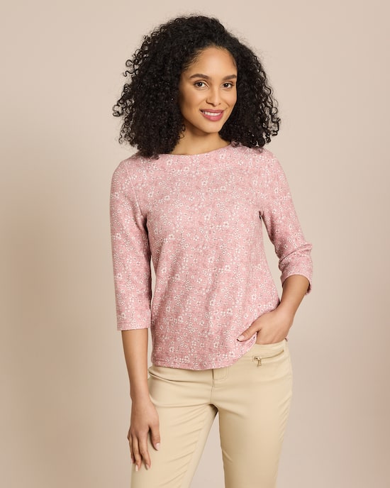 Produktabbildung für Lux Sweat Ottoman mit Millefleur Druck