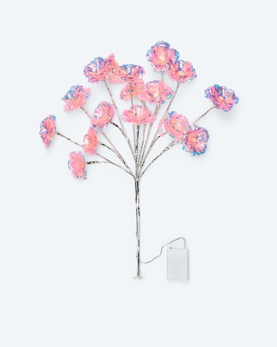 Produktabbildung für LED-Leuchtzweig "Regenbogenrosen"