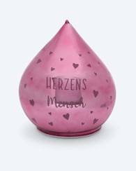 Produktabbildung für LED-Glastropfen mit Spruch