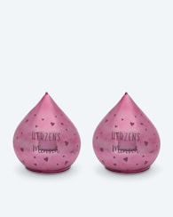 Produktabbildung für LED-Glastropfen mit Spruch