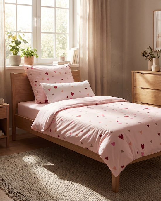 Produktabbildung für Wendebettwäsche "Herzen", 3tlg.