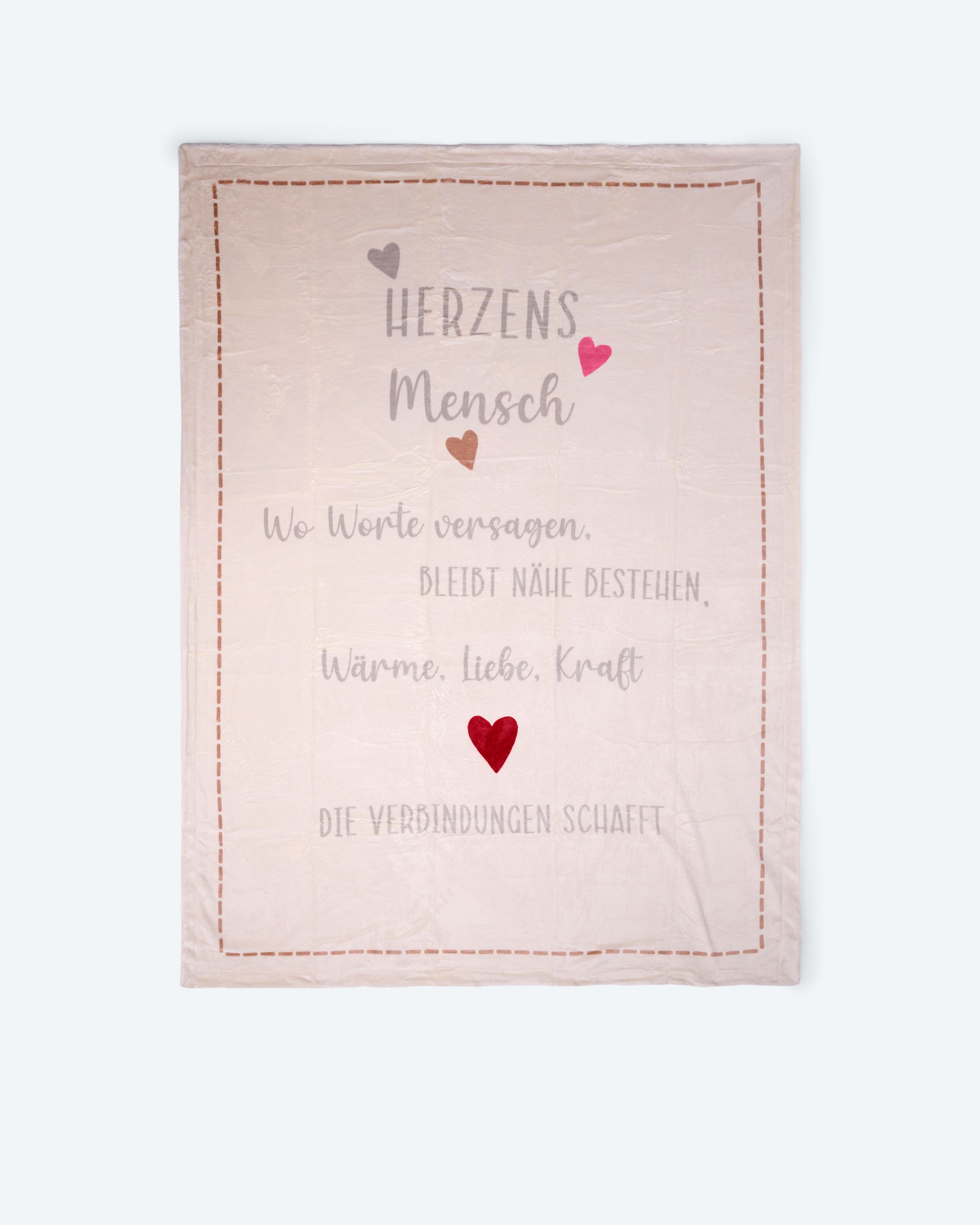 Produktabbildung für Wendedecke "Herzensmensch"