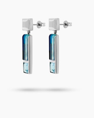 Produktabbildung 2 für Ohrhänger mit Mosaik-Edelstein und Blautopas