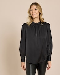 Produktabbildung für Blusenshirt mit Stehkragen