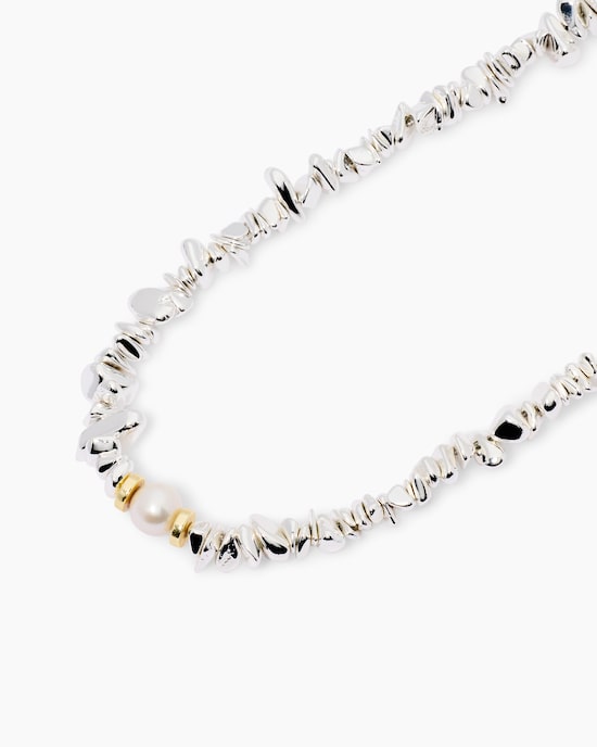 Produktabbildung für Collier mit Hämatit und Süßwasserperle