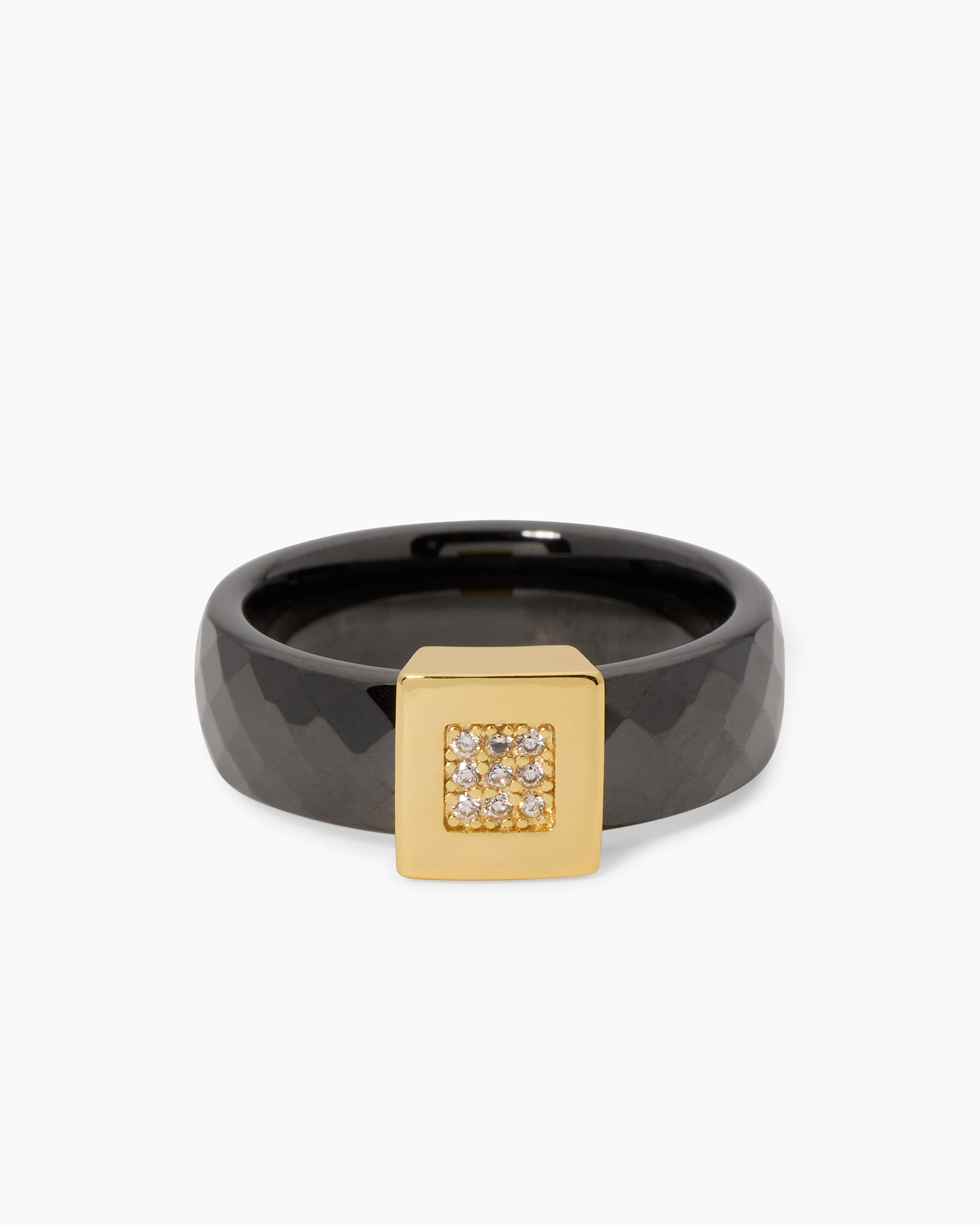 Produktabbildung für Ring mit Keramik und Zirkonia