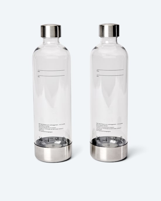 Produktabbildung für PET-Wasserflasche, 2er-Set