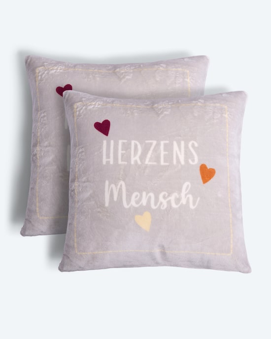 Produktabbildung für Kissen "Herzensmensch", 2tlg.