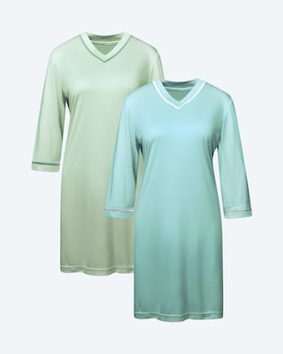 Produktabbildung 3 für Night Shirt im Unidesign, 2 Stück