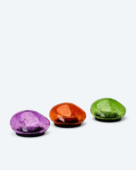 Produktabbildung für Solarleuchten in Steinoptik, 3tlg.