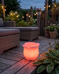 Produktabbildung für Solar-LED-Rose mit Farbwechsel