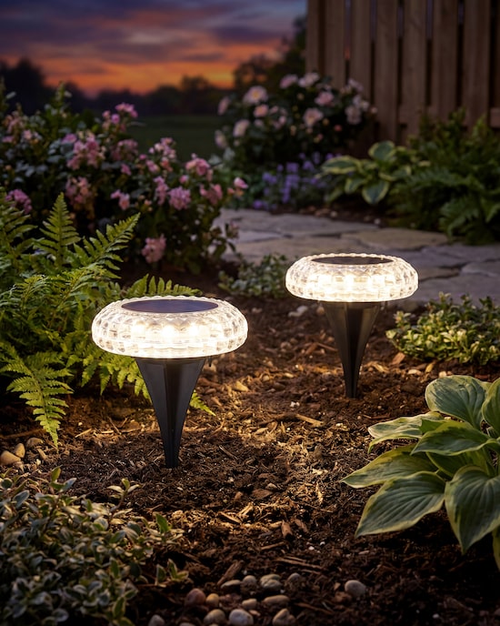 Produktabbildung für Solar Bodenleuchte "Shiny", 2tlg.