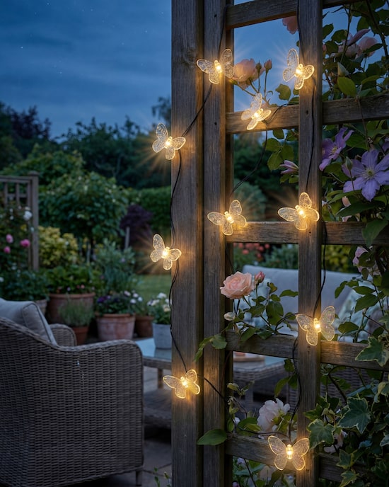 Produktabbildung für Solar-Lichterkette "Schmetterlinge"