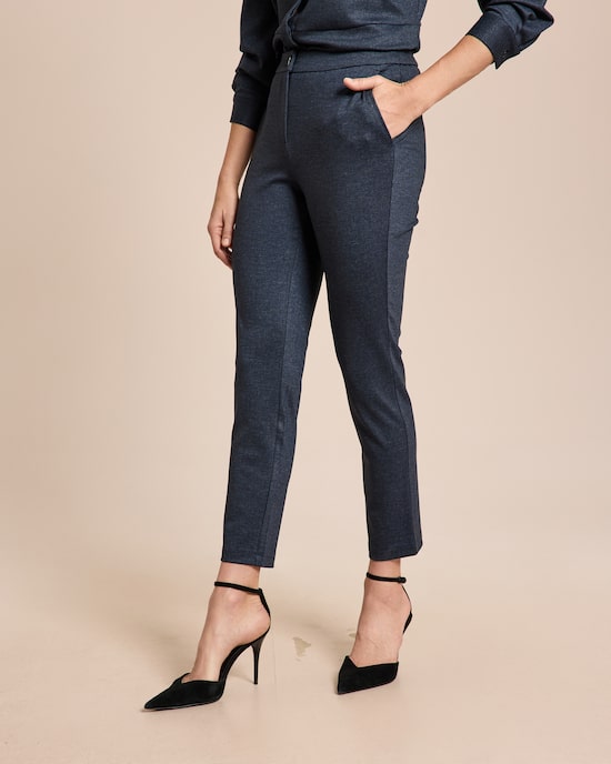 Produktabbildung für Ponte Hose im Denim Look