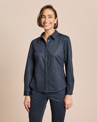 Produktabbildung für Ponte Overshirt im Denim Look