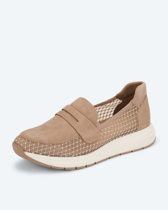 Produktabbildung für Slipper mit Mesh und Strass