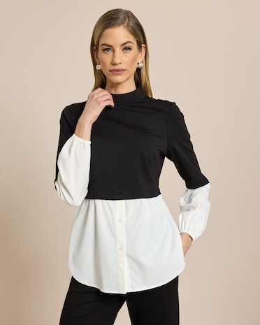 Produktabbildung für 2-in-1 Blusenshirt