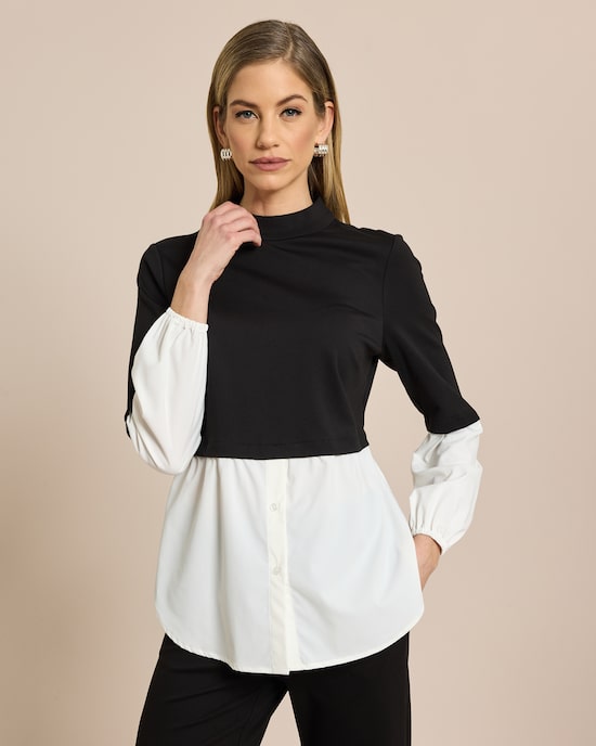 Produktabbildung für 2-in-1 Blusenshirt