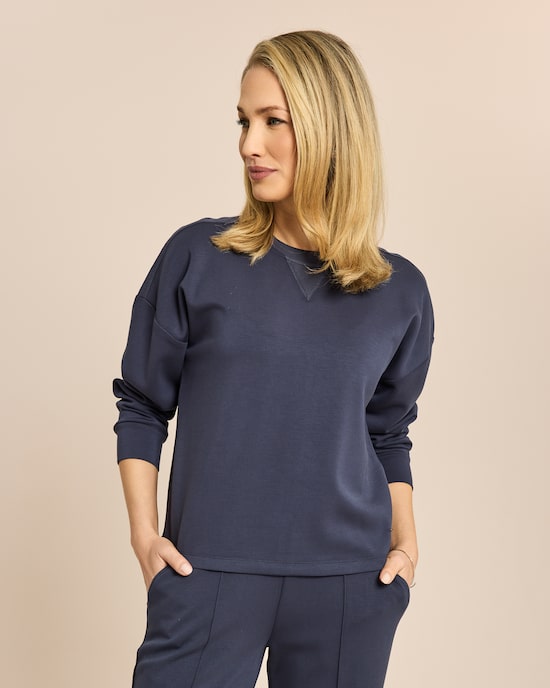 Produktabbildung für Softsweat Pullover mit Ripeinsatz