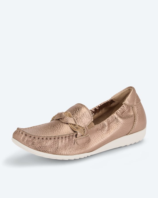 Produktabbildung für Hirschleder Mokassin mit Deko