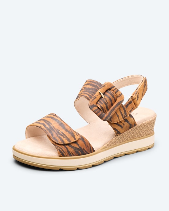 Produktabbildung für Keil-Sandale mit Dreifachklett