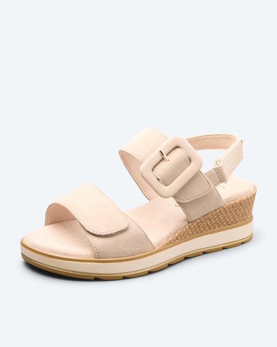 Produktabbildung für Keil-Sandale mit Dreifachklett