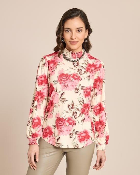 Produktabbildung für Shirt mit Stehkragen