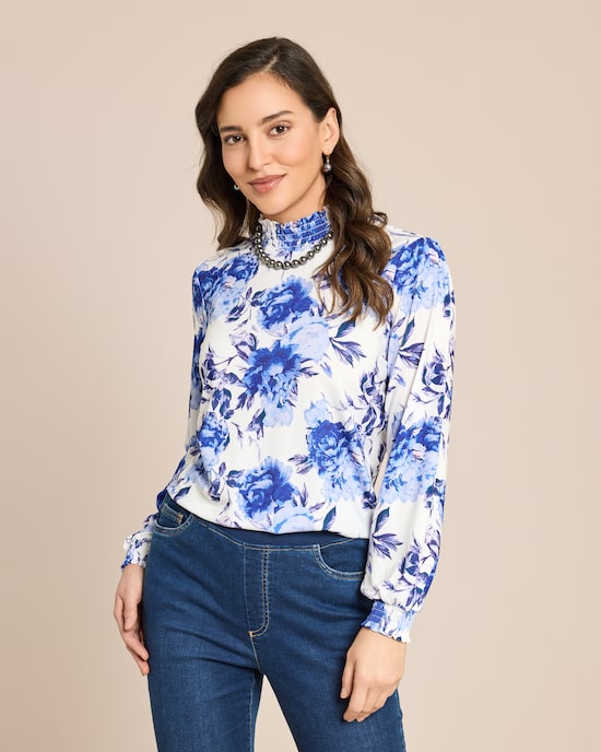 Produktabbildung für Shirt mit Stehkragen