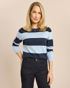 Produktabbildung für Blockstreifen-Pullover