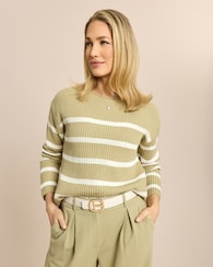 Produktabbildung für Boxy Bändchengarn-Pullover