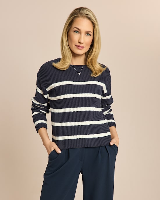 Produktabbildung für Boxy Bändchengarn-Pullover