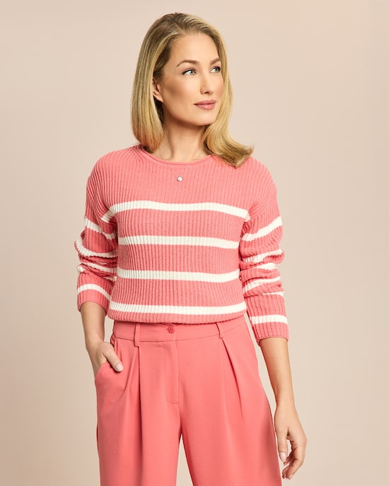 Produktabbildung für Boxy Bändchengarn-Pullover