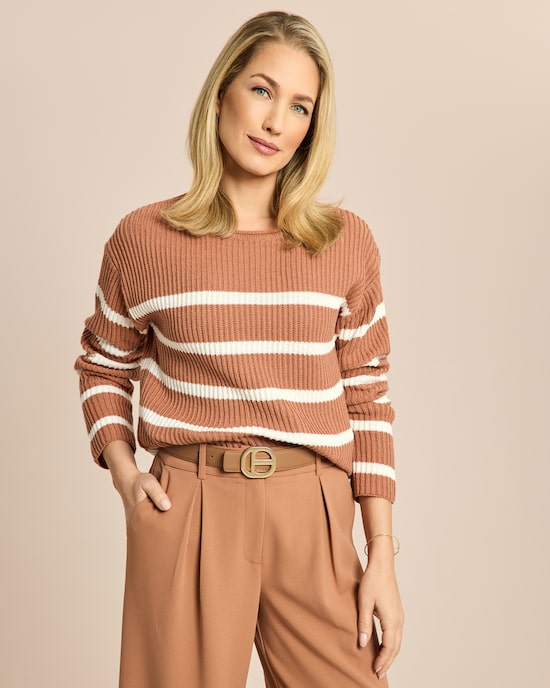 Produktabbildung für Boxy Bändchengarn-Pullover