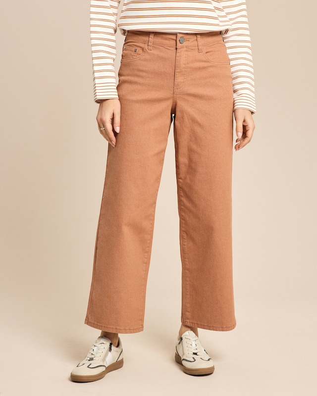 Color Denim 7/8-Hose