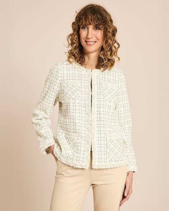 Produktabbildung für Blazer mit Perlenverzierung