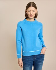 Produktabbildung für Pullover mit Kontrastdetail