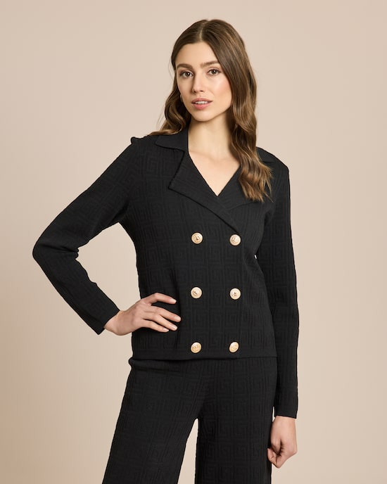 Produktabbildung für Strickblazer mit Muster