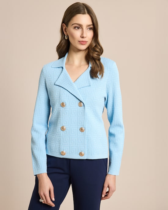 Produktabbildung für Strickblazer mit Muster