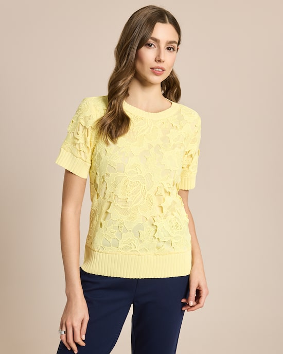 Produktabbildung für Pullover mit Spitze