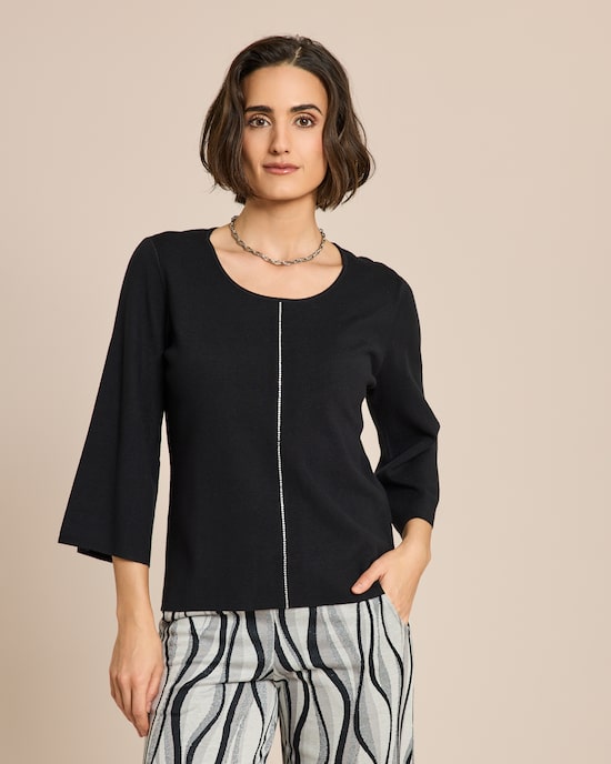 Produktabbildung für Pullover mit Strass-Dekoration