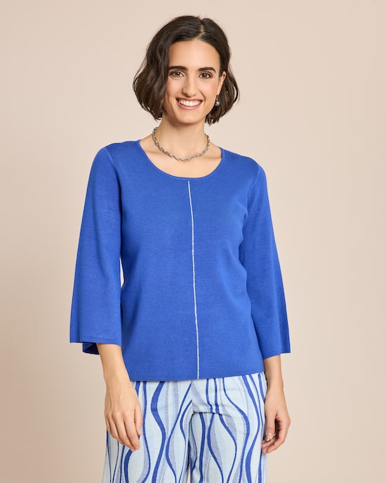 Produktabbildung für Pullover mit Strass-Dekoration